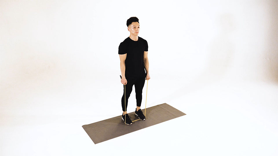 Calf Raise con Elastico — dimostrazione 2