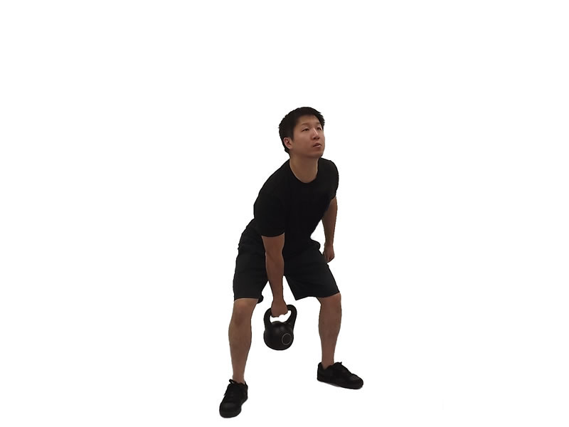Kettlebell One-Arm Clean — demonstration 2