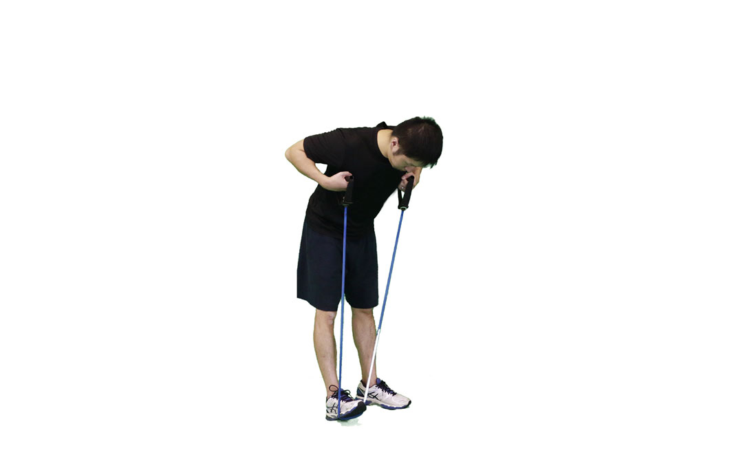 Standing Hamstring and Calf Stretch — demonstration 2