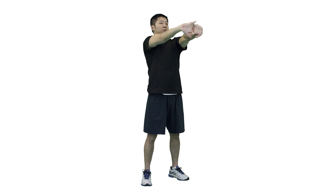 Upper Back Stretch — demonstration 2