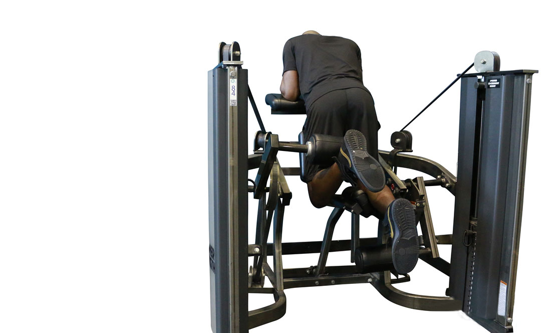 Machine Kneeling Leg Curl — demonstration 2