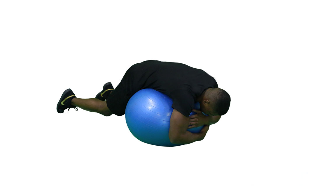 Estiramiento Lumbar con Balón de Estabilidad — demostración 2
