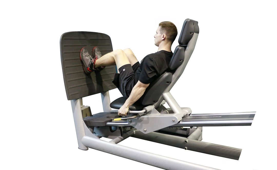 Machine Leg Press Narrow Stance — demonstration 2
