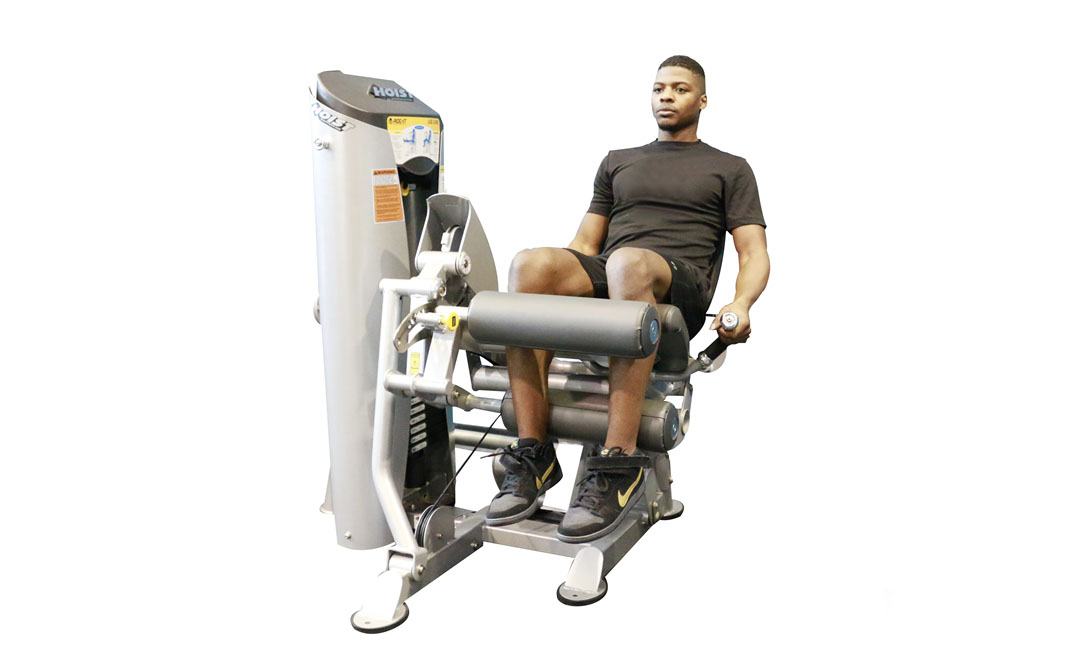 Machine Seated Leg Curl — demonstration 2