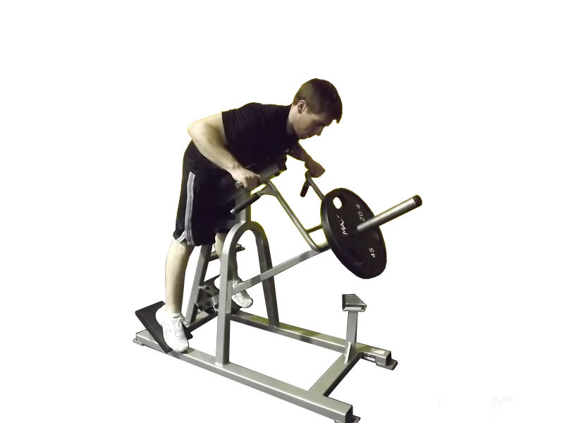 T-Bar Prone Row — demonstration 2