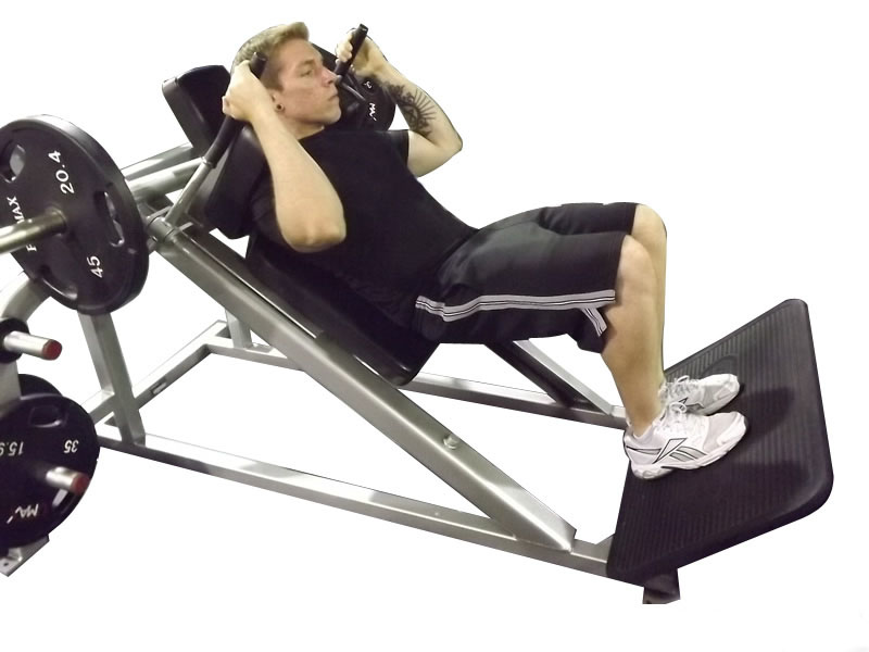 Hack Squat Narrow Stance — demonstration 2