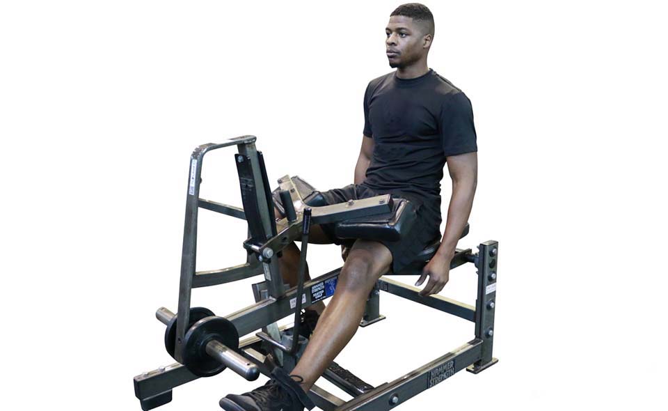 Machine Seated Single-Leg Calf Raise — demonstration 2