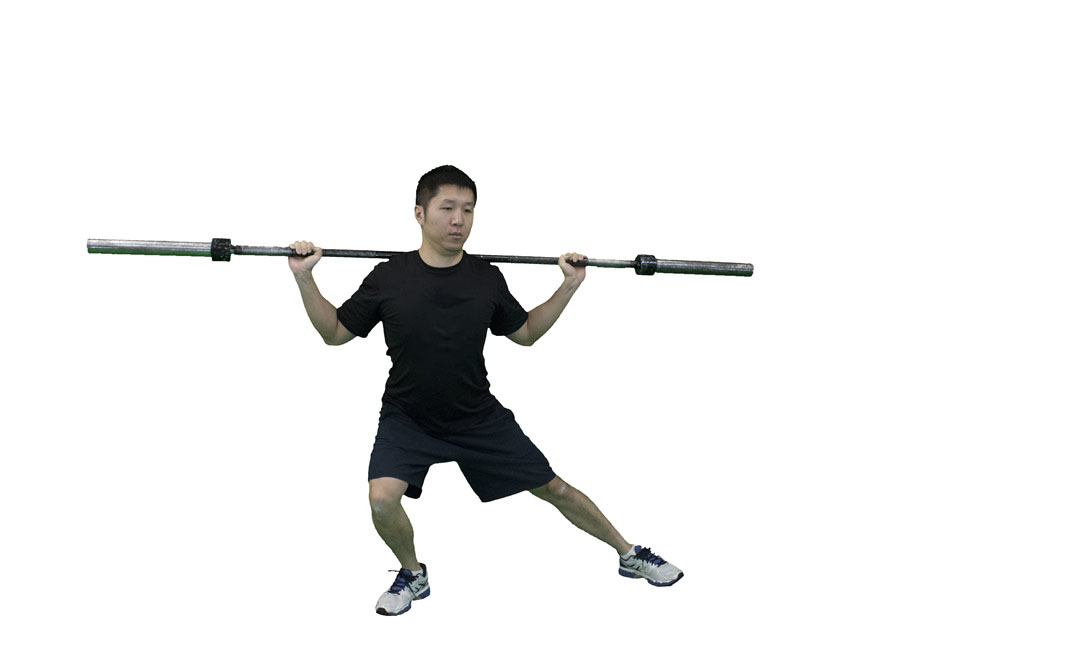 Barbell Lateral Lunge — demonstration 2