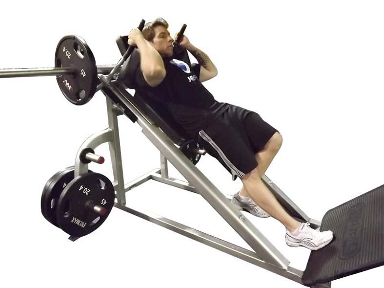 Calf Raise a Una Gamba alla Macchina Hack — dimostrazione 2