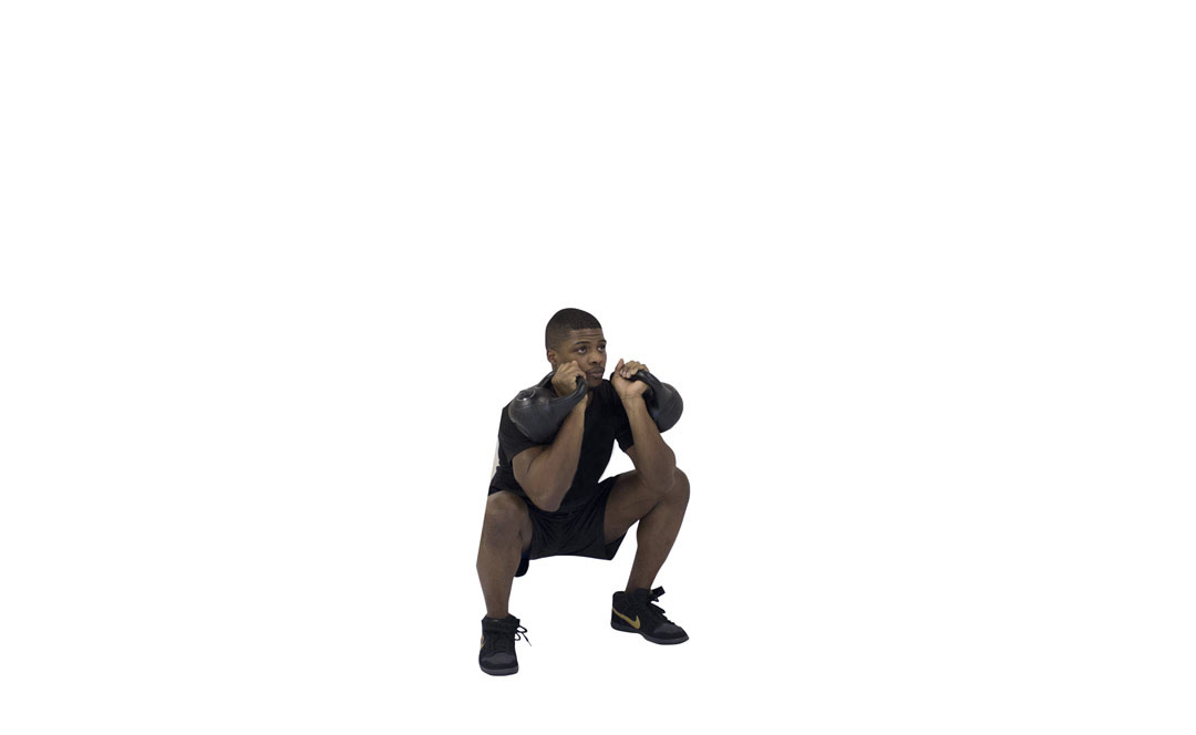 Kettlebell Front Squat — demonstration 2