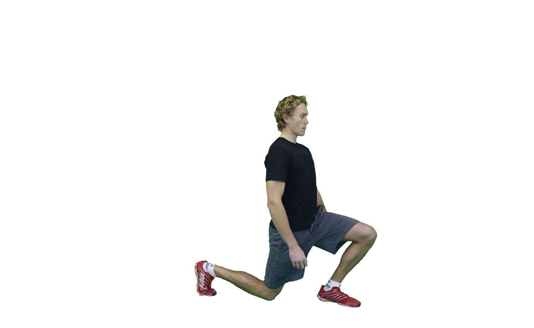 Stretching dei Flessori dell'Anca — dimostrazione 2