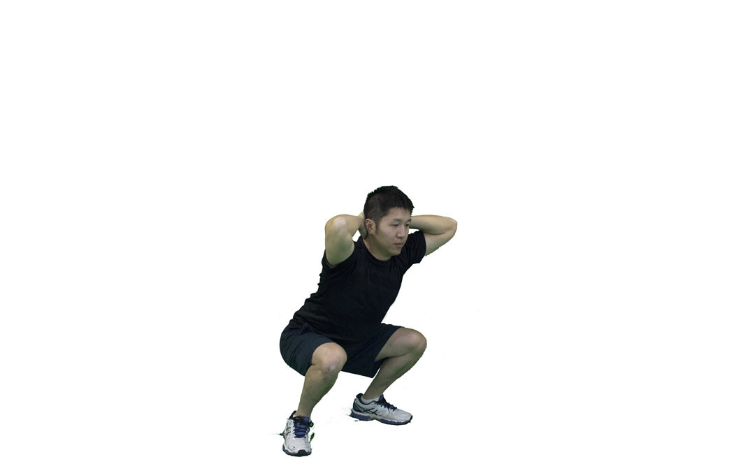 Prisoner Squat — demonstration 2