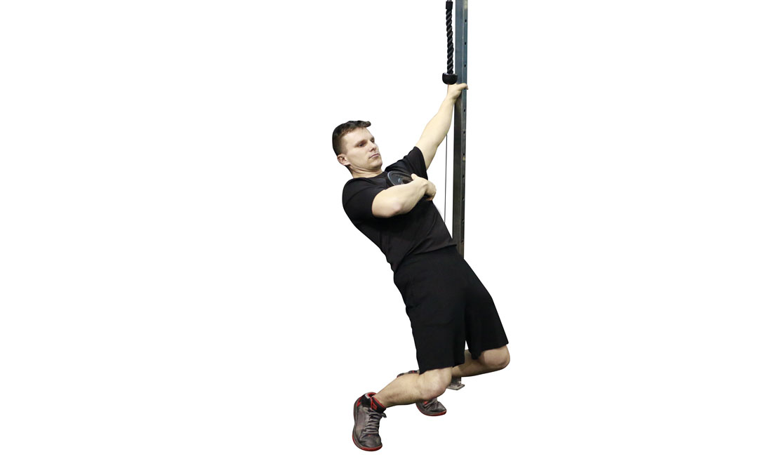 Sentadilla Sissy con Disco de Peso — demostración 2