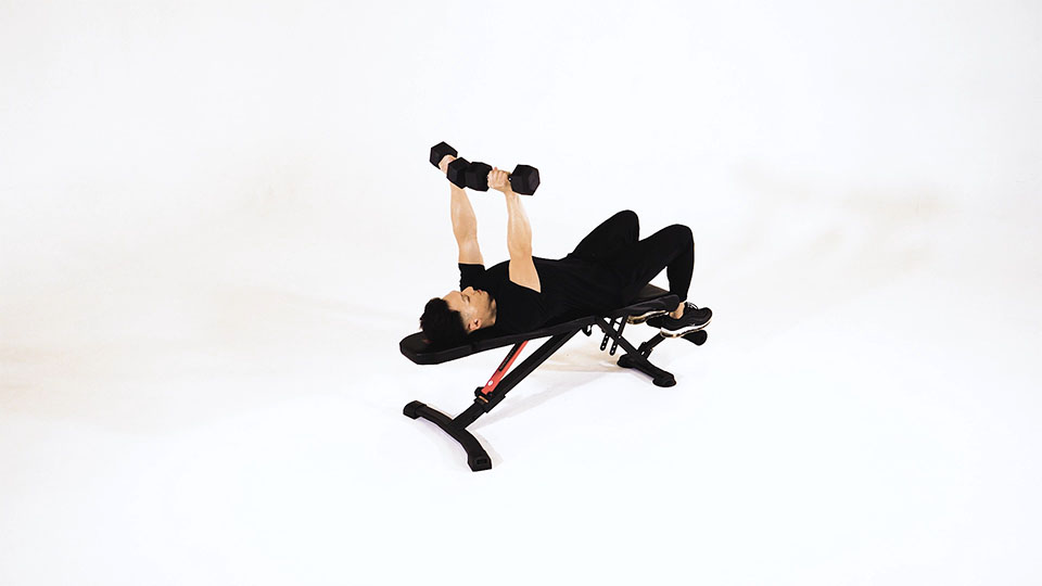 Dumbbell Press Close Grip — demonstration 2