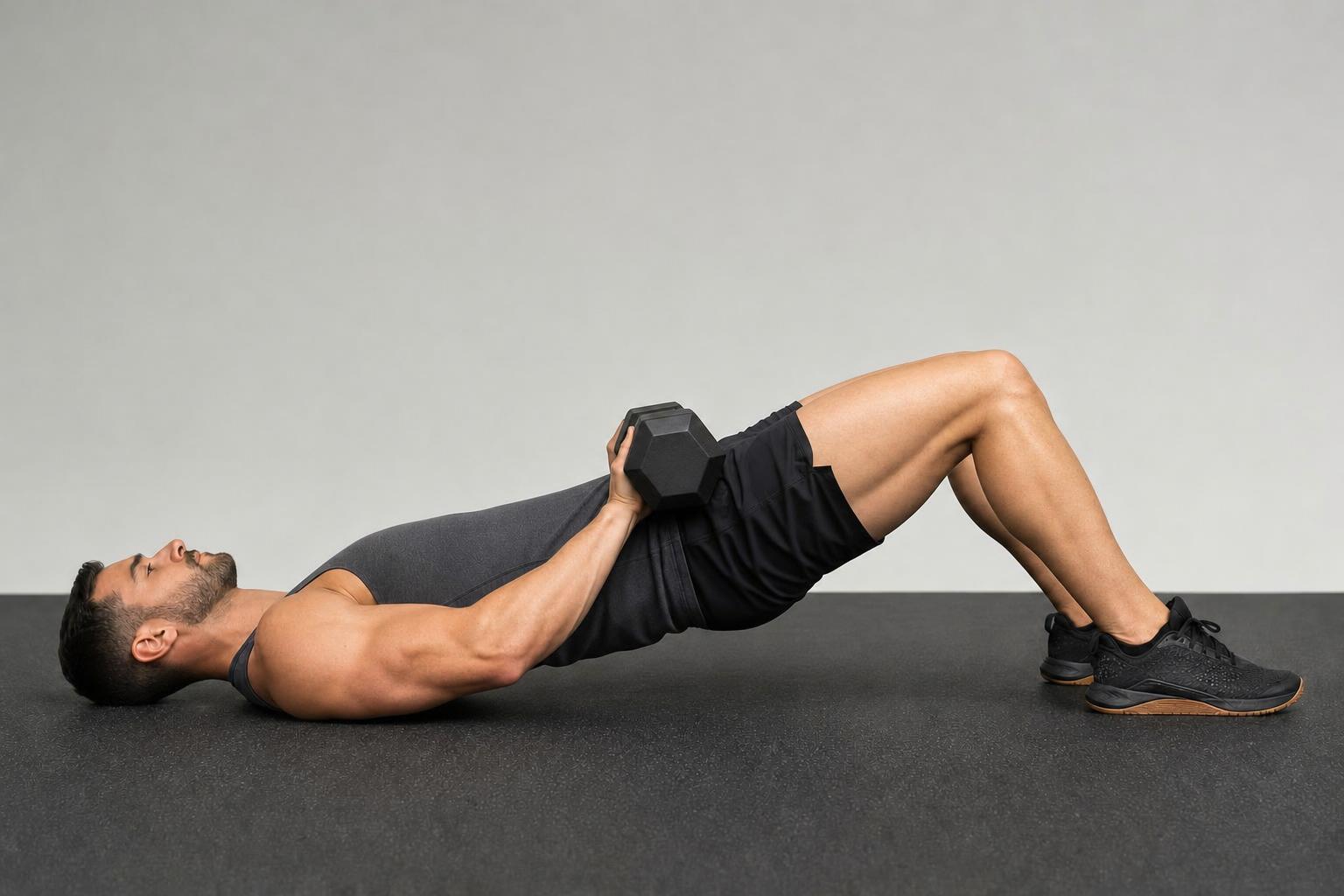 Glute Bridge mit Kurzhantel — Demonstration 2