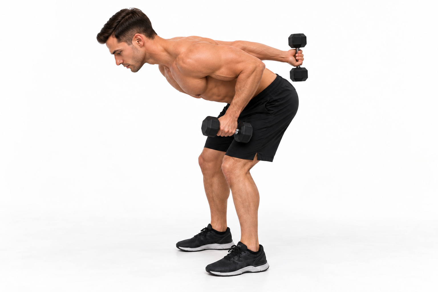 Dumbbell Alternating Tricep Kickback — demonstration 2