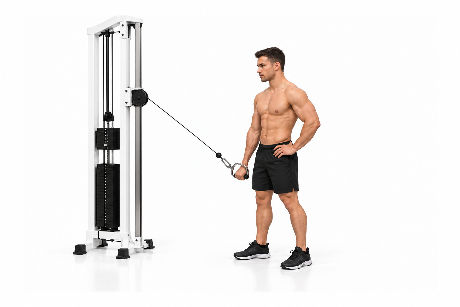 Cable One-Arm Tricep Extension — demonstration 2