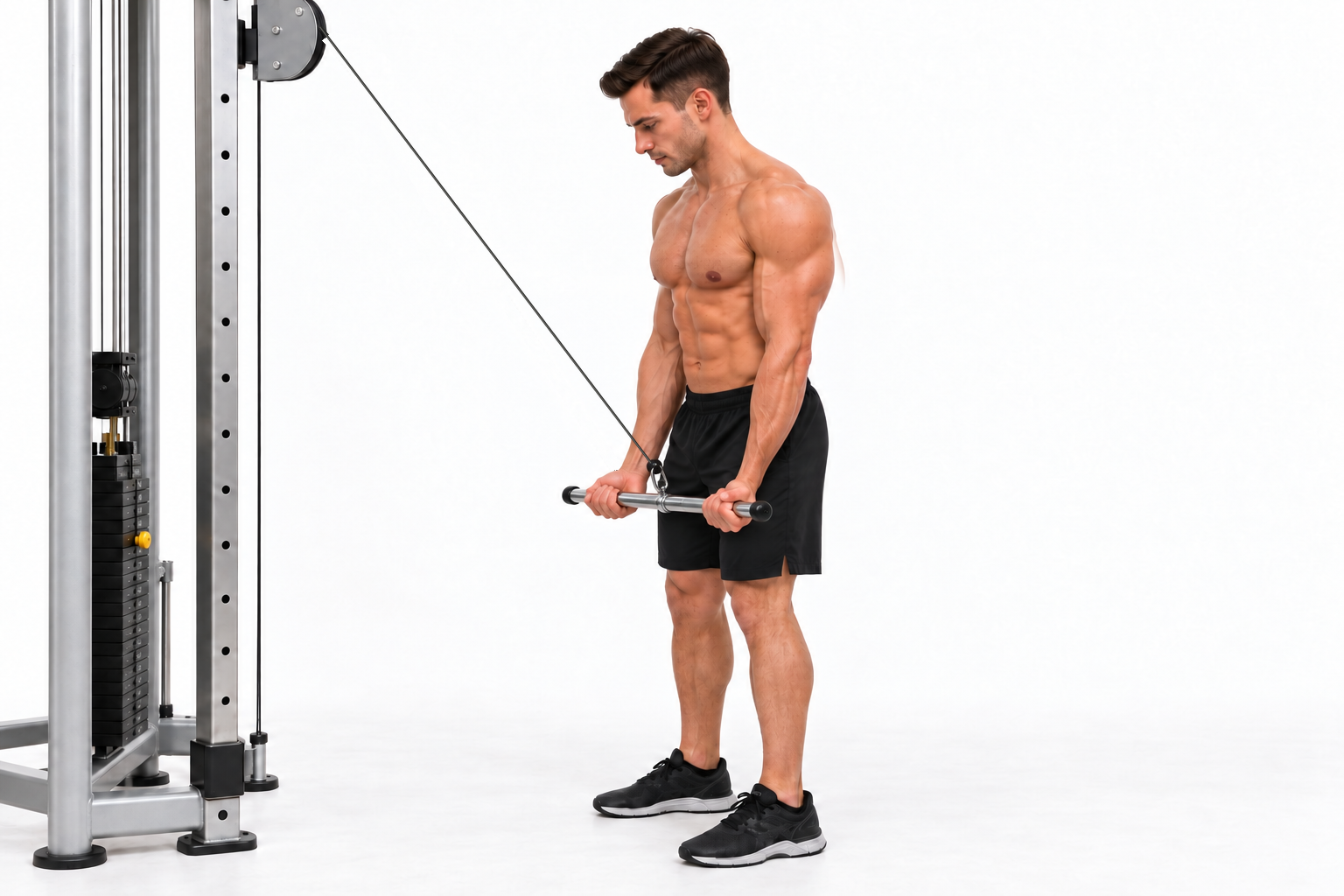 Cable Tricep Pushdown Reverse Grip — demonstration 2