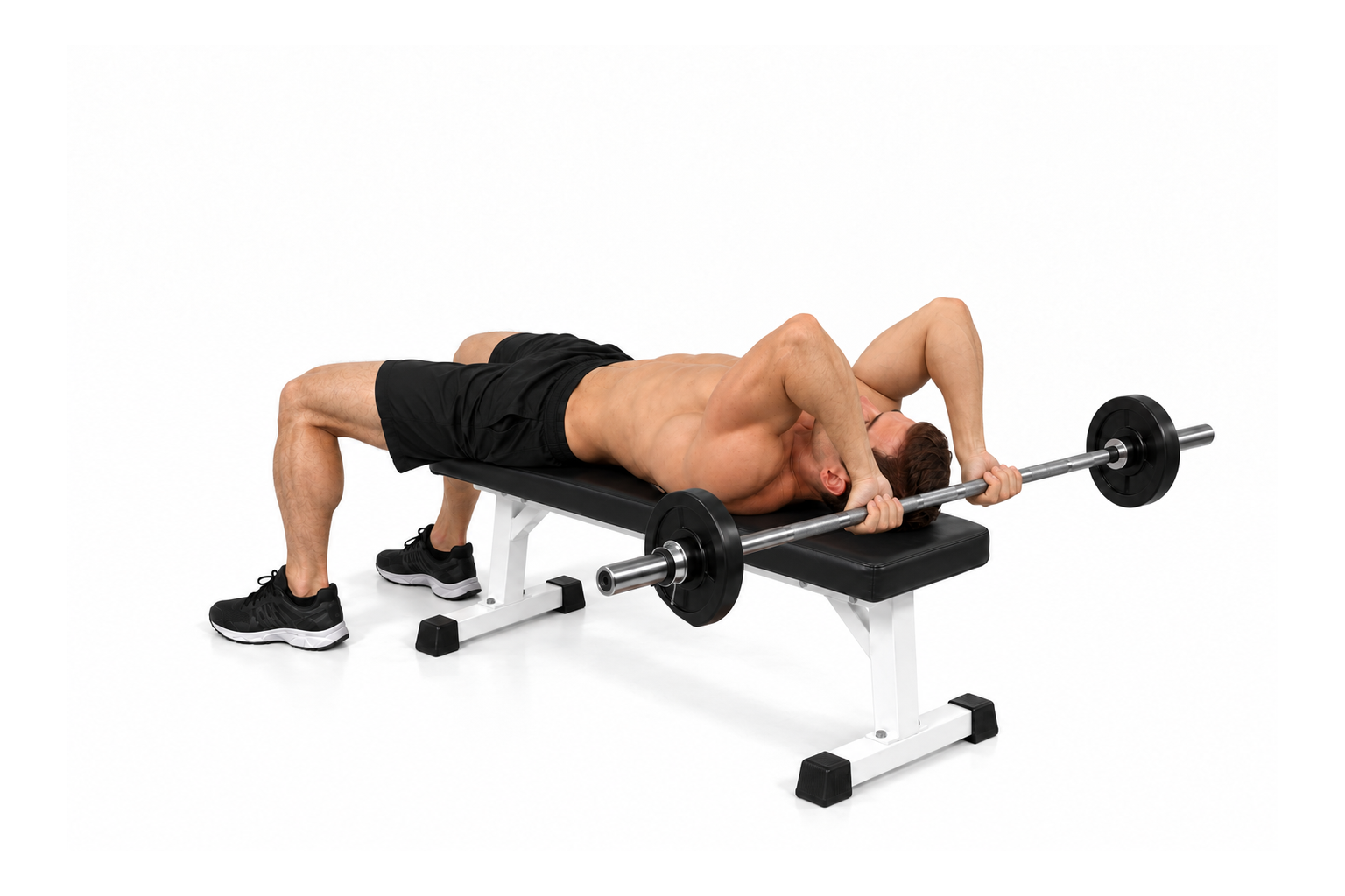 Barbell Supine Reverse Extension — demonstration 2