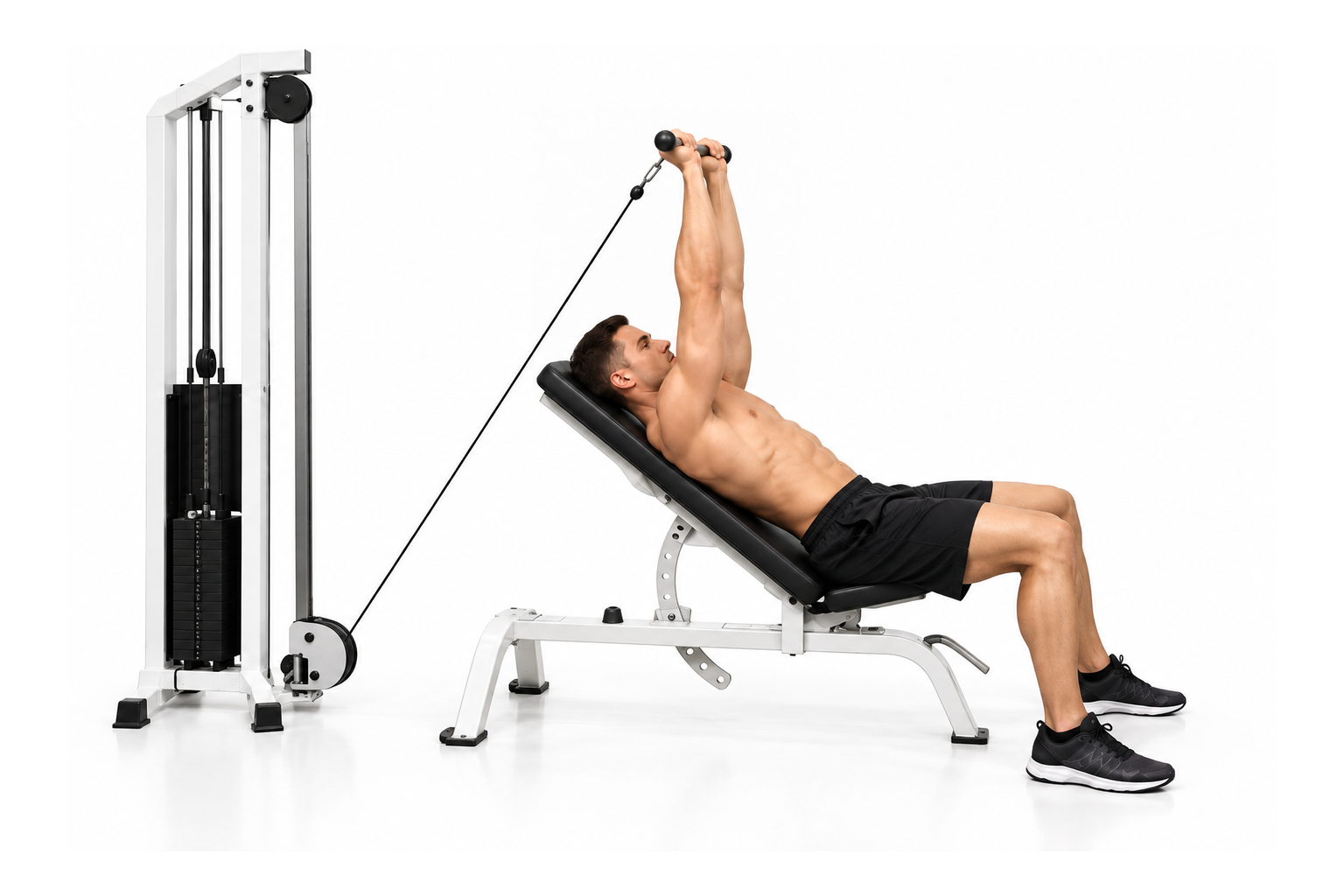 Cable Incline Tricep Extension — demonstration 2