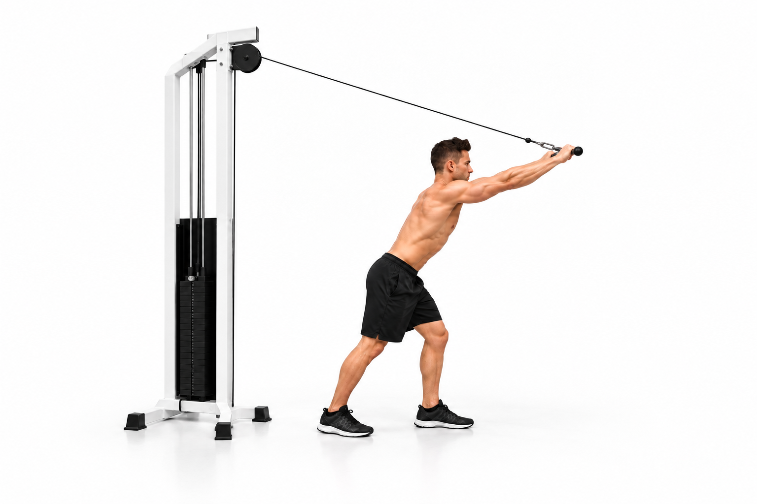Cable High Pulley Tricep Extension — demonstration 2