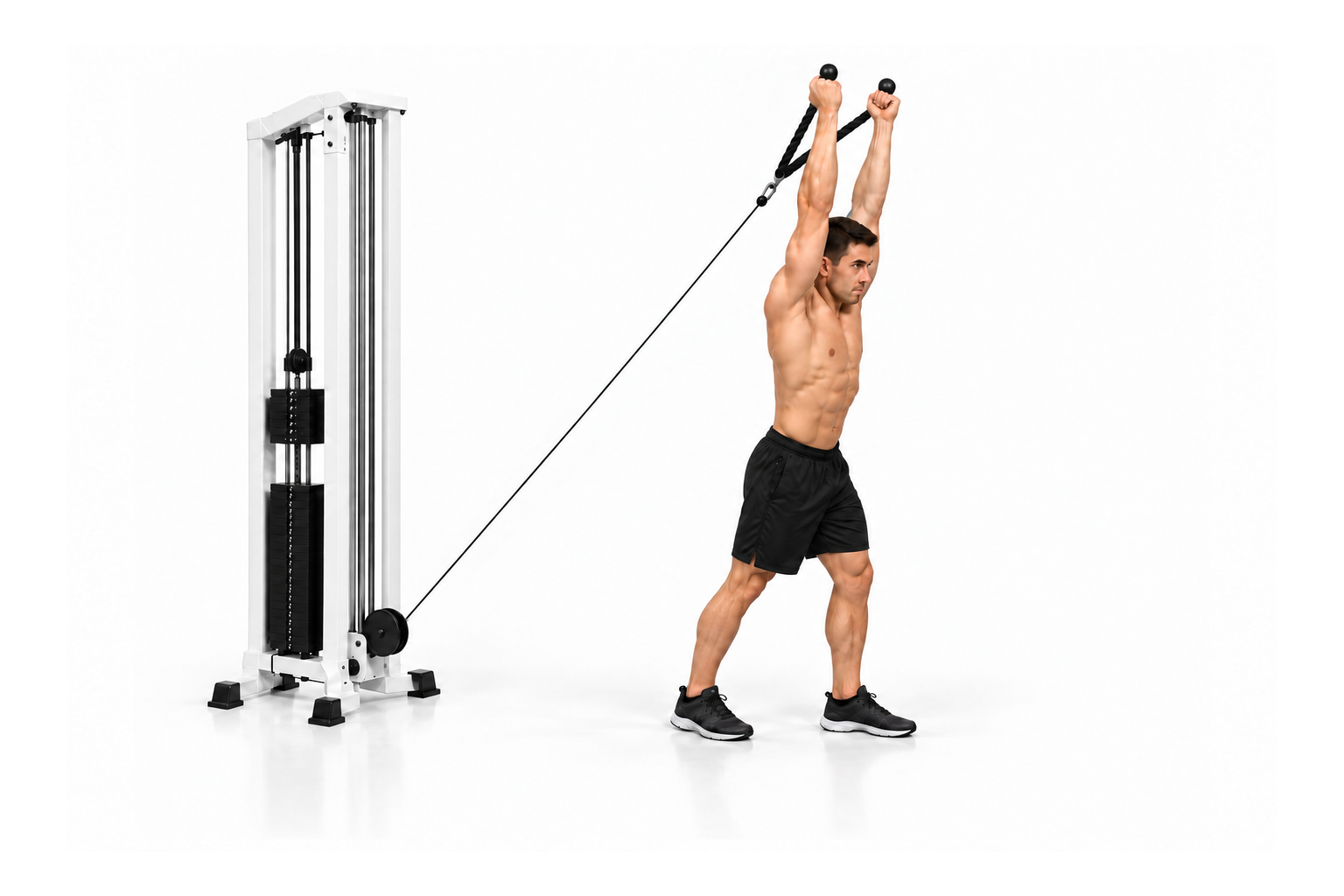 Cable Rope Overhead Tricep Extension — demonstration 2