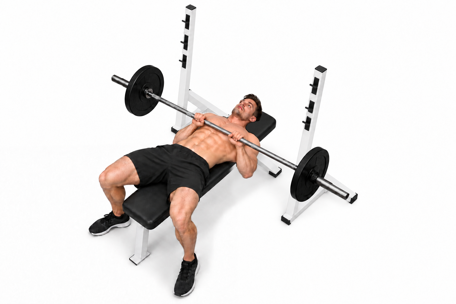 Barbell Bench Press Close Grip — demonstration 2